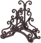 ART-POL Öntöttvas sötétbarna kacskaringós fali locsolótömlő tartó konzol 29x28x14cm (165898)