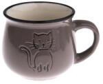  DAK. KK5058 Kerámiabögre rajzos cicás, 213ml, taupe