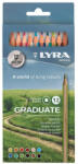 LYRA Színes ceruza LYRA Graduate hatszögletű 12 db/készlet (07.02123)