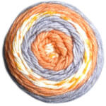  Sweet roll cake, színátmenetes fonal 140g 1047-29 Narancs-szürke