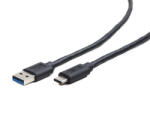 Gembird USB3 / USB-C kábel 0.1m fekete Gembird (CCP-USB3-AMCM-0.1M)