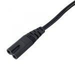 Akyga (AK-RD-01A) 1.5m fekete "8" tápkábel