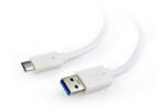 Gembird (CCP-USB3-AMCM-1M-W) 1m fehér USB3.0 / USB-C kábel