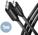 AXAGON USB-C 3.2 Gen1 / microUSB-B töltő kábel 1m fekete AXAGON (BUMM3-CM10AB)