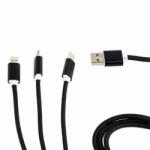 Gembird USB / Lightning USB-C microUSB-B 3az1ben töltőkábel 1m fekete Gembird (CC-USB2-AM31-1M)