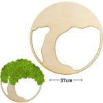  Natúr fa - Dekorálható DIY fa alap 37cm - íves fa