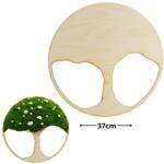  Natúr fa - Dekorálható DIY fa alap 37cm - karcsú fa - kosarbolt