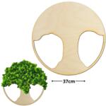  Natúr fa - Dekorálható DIY fa alap 37cm - széles fa - kosarbolt