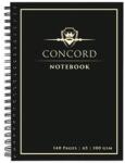 Concord Spirálfüzet, A5, vonalas, 70 lap, CONCORD, fekete (PUCO8959) - papiruniverzum
