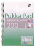 Pukka Pad Spirálfüzet, A4, vonalas, 100 lap, PUKKA PAD "Irlen Jotta Green (PUPIRJA4) - papiruniverzum