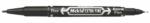 Zebra Alkoholos marker, 0, 5/1, 0 mm, kétvégű, ZEBRA "Mckie Extra Fine", fekete (TZ50351) - papiruniverzum