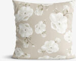 Goldea dekoratív párnahuzat - fehér virágok 40 x 40 cm