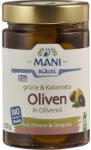 Mani Masline verzi si Kalamata in ulei cu lamaie si oregano, 280 g