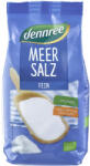 Dennree Sare de mare bio fina neiodata, 500 g