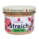 ZWERGENWIESE Pate vegetal bio cu ardei si chili, 180 g
