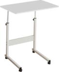 Mobikon Birou inaltime reglabila cu roti alb Justus 60x40x64-86 cm (0000396578)