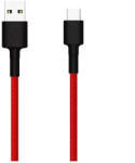 Xiaomi Mi Braided (SJV4110GL) piros gyári szövetbevonatos USB - Type-C gyorstöltő adatkábel 1m 3A