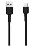 Xiaomi Mi Braided (SJV4109GL) fekete gyári szövetbevonatos USB - Type-C gyorstöltő adatkábel 1m 3A