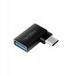 LogiLink Usb 3.2 Gen1 Type-C adapter, C/M - Usb-a/f, 90°-os szög, fekete