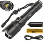 Bailong L8 taktikai zseblámpa LED XHP99, 500 m hatótáv, USB-C, zoom (08314)