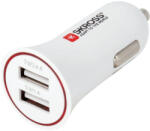 SKROSS USB töltő, autós, szivargyújtó (2x USB-A, 1A/2, 4A) (95892-CARUSBDUAL3-4A)