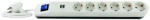 GAO 6 Plug + 2 USB 1,4 m Switch (0014648103)