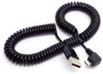 Gigapack GP-55099 3m USB/microUSB fekete spirál adatkábel (GP-55099)