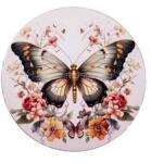  IRIS műanyag tálca, pillangó és virág mintás 33 cm (QX_IMPEX_KFT_676549) (QX_IMPEX_KFT_676549)