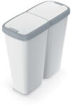 Prosperplast Hulladékgyűjtő Prosperplast COMPACTA Q DUO, 50 l hamu színben, világosszürke fedéllel (NDAB50-429U/427C) - avplanet