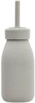 KikkaBoo Силиконово шише със сламка KikkaBoo Platinum Silicone - Sand, 200 ml (31302050020) - ozone