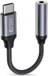 Tech-Protect USB 2.0 Type C Jack Átalakító Fekete-Szürke 10cm FN0571 (FN0571)