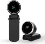 Techsuit - Prémium Mini Kézi Ventilátor (A9) - LED Digitális Kijelzővel, USB-C Újratölthető, 5 Szélsebesség, 5000mAh - Fekete