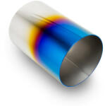 Escape6 Hegeszthető kerek kipufogóvég, perem nélküli, égetett titán hatású, Ø 102 mm (B0025)