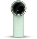 Techsuit - Prémium Mini Kézi Ventilátor (A8) - LED Digitális Kijelzővel, USB-C Újratölthető, 5 Szélsebesség, 3600mAh - Zöld