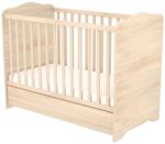 Timba Niki kiságy zárt végű ágyneműtartós 60x120-as borostyán