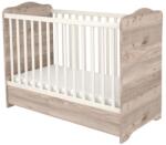 Timba Viki kiságy zárt végű ágyneműtartós 60x120-as krém-fűz