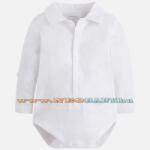 Mayoral Moda Hosszú ujjú galléros kombidressz /fehér 1m - 0-1 hó 1712 - 60