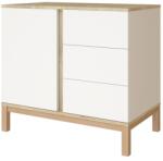 Faktum Loop white & oak komód natur arwen tölgy 1713-5031