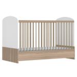 Faktum Mia popup átalakítható 140-es babaágy fehér/sonoma tölgy 0311-4114