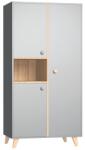 Faktum Colette szürke 2 osztású szekrény arctic szürke/sonoma tölgy 1843-3014-4142