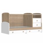 Faktum Mia popup kombi babaágy fehér/sonoma tölgy 1848-3017-4231