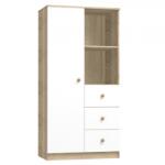 Faktum Mia popup nagyszekrény fehér/sonoma tölgy 1843-3017-4231