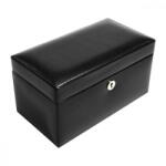 Stackers Windsor 3 darabos fekete bőr óratartó 71218