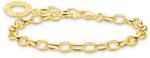 Thomas Sabo 18K arannyal bevont ezüst charm club karkötő