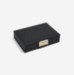 Stackers Fekete mini fedeles ékszerdoboz 75466