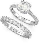 Swarovski Constella ezüst színű gyűrű fehér kristállyal