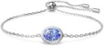 Swarovski Constella ezüst színű állítható karkötő kék kristállyal