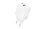 BOROFONE BN27 Fuene hálózati gyorstöltő (USB-Type-C) QC3.0 + PD 20W fehér (PM037644) (PM037644)