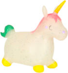 KIK KX3187 Felfújható ugráló unikornis, 60×47 cm, fehér