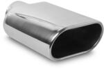 Escape6 Csavarozható ovális kipufogóvég, peremes, polírozott, 138×76 mm (AF1)